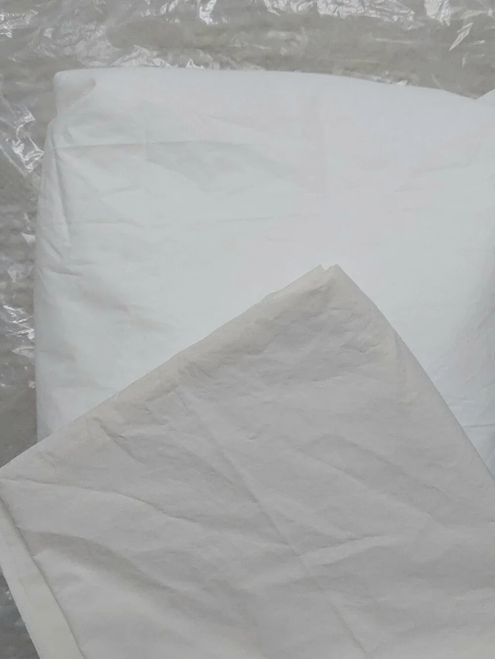 Quince Organic Cotton Percale White/ Sand Sheet & 1 Pillowcase! Twin (236)(READ)